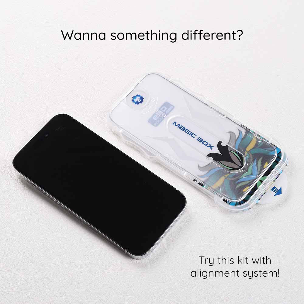 Lito Magic Glass Box D+ Tools Screen Protector for Apple iPhone 16, Tempered Glass, Full Glue