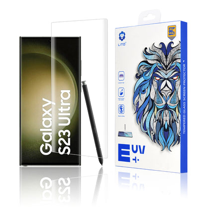 Προστατευτική μεμβράνη οθόνης Lito για Samsung Galaxy S23 Ultra S918, Ασφαλισμένο γυαλί, UV κόλλα, 3D