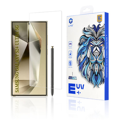 Προστατευτική μεμβράνη οθόνης Lito για Samsung Galaxy S24 Ultra S928, Ασφαλισμένο γυαλί, UV κόλλα, 3D