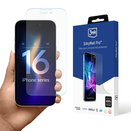 Ματ Προστατευτική Μεμβράνη Οθόνης 3MK Silky Pro για Apple iPhone 16, Πλαστικό
