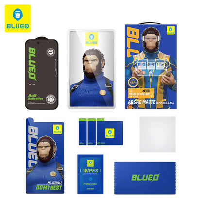Ματ προστατευτικό οθόνης Blueo Anti Reflective HD για Apple iPhone 18 Pro Max, σκληρυμένο γυαλί, πλήρης επικόλληση, μαύρο
