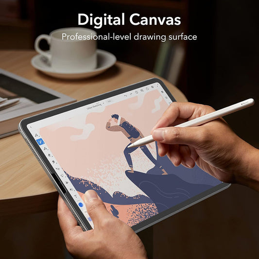Προστατευτική Μεμβράνη Οθόνης Matte ESR Paper Feel για Apple iPad Pro 12.9 (2022) / Pro 12.9 (2021) / Pro 12.9 (2020), Πλαστική, Σετ 2 τεμαχίων
