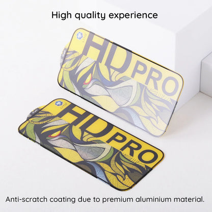 Προστατευτική μεμβράνη οθόνης Matte Lito HD Pro για Apple iPhone 16 Pro, Ασφαλισμένο γυαλί, Πλήρης κόλλα, Μαύρο