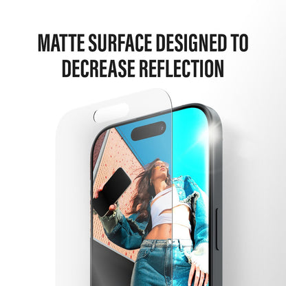Προστατευτική Μεμβράνη Οθόνης Matte PanzerGlass Armor EasyAligner για Apple iPhone 17 Pro Max, Ενισχυμένο Γυαλί, Full Glue