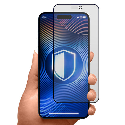 Μεμβράνη προστασίας οθόνης Matte Privacy 3MK HardGlass Max για Apple iPhone 17 Pro, Ενισχυμένο Γυαλί, Full Glue
