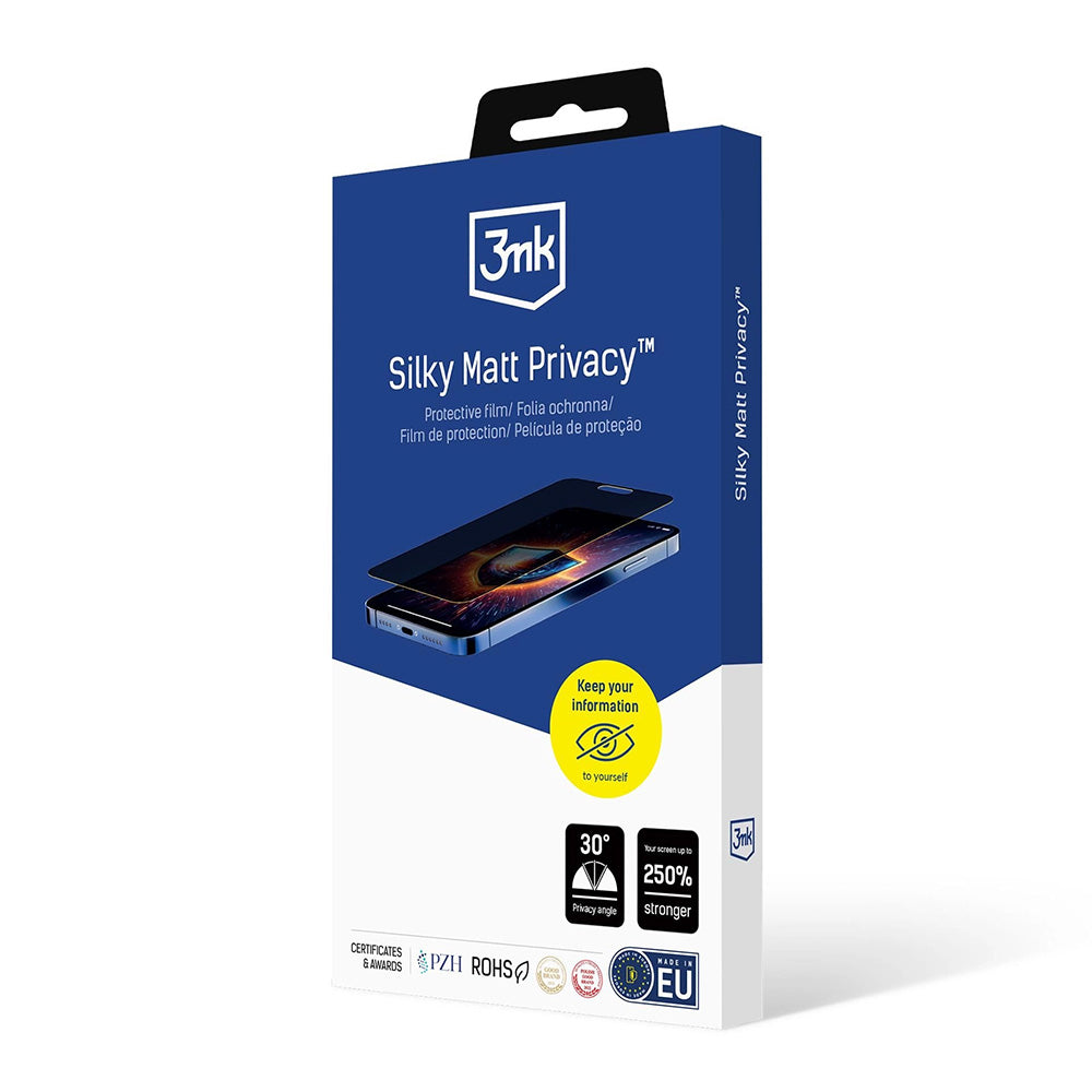 Προστατευτική Μεμβράνη Οθόνης Matte Privacy 3MK Silky για Apple iPhone 17 Pro Max, Πλαστική