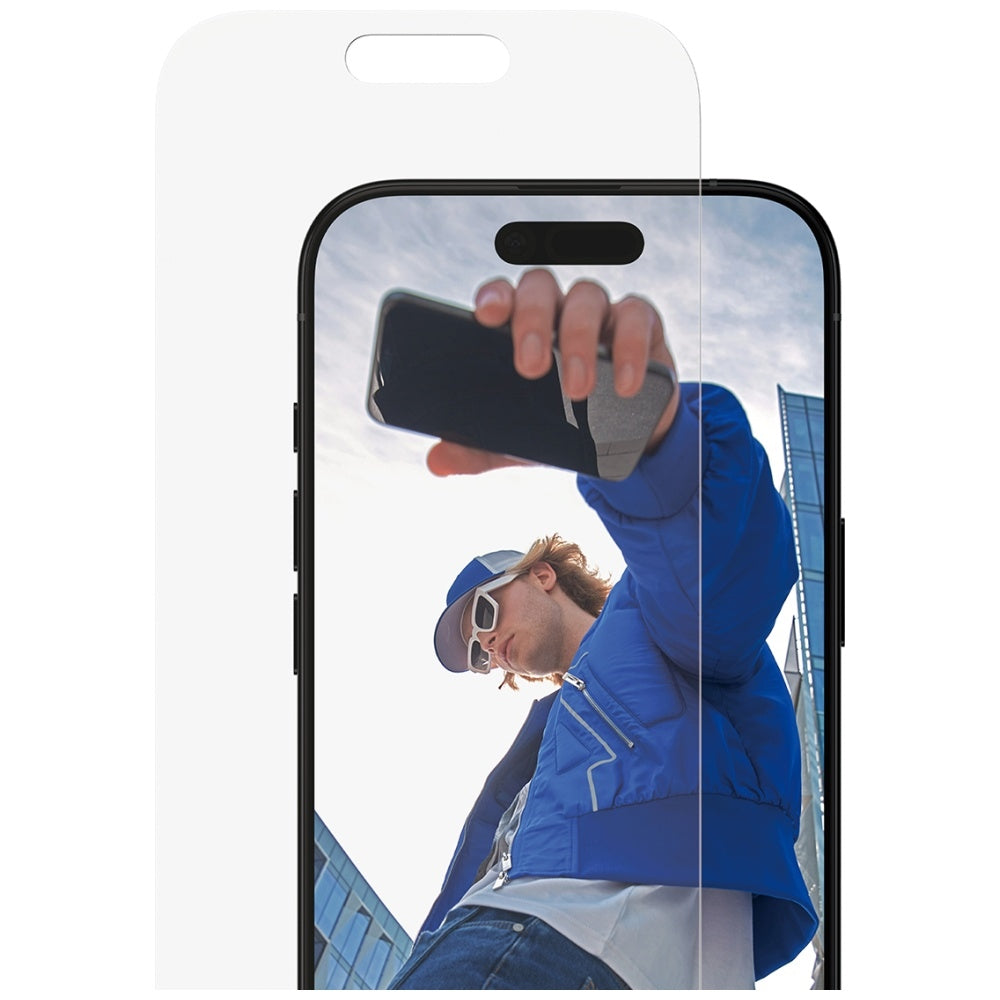 Προστατευτική Μεμβράνη Οθόνης PanzerGlass Classic Fit EasyAligner για Apple iPhone 17 / 16 Pro, Ενισχυμένο Γυαλί, Full Glue