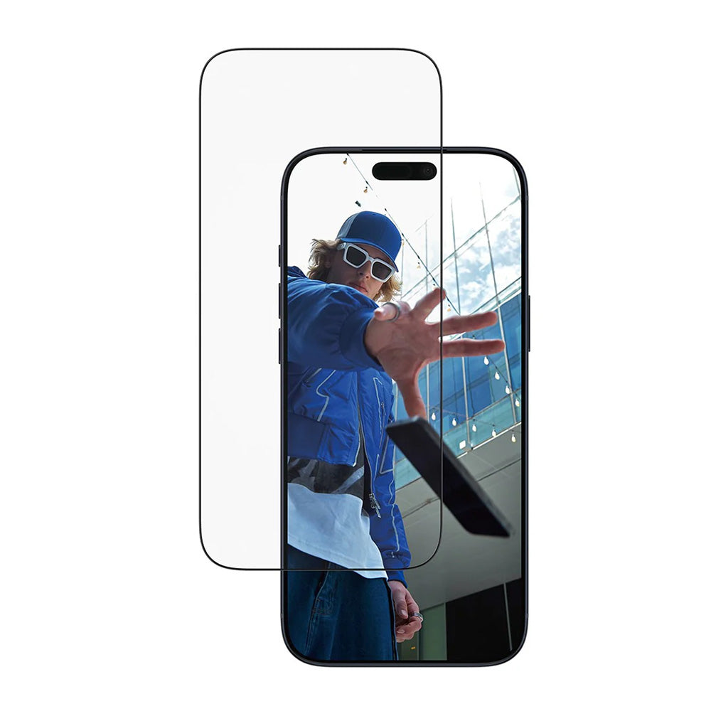 Προστατευτική Μεμβράνη Οθόνης PanzerGlass Ultra-Wide Fit EasyAligner για Apple iPhone 17 Pro Max, Ενισχυμένο Γυαλί, Full Glue, Μαύρη