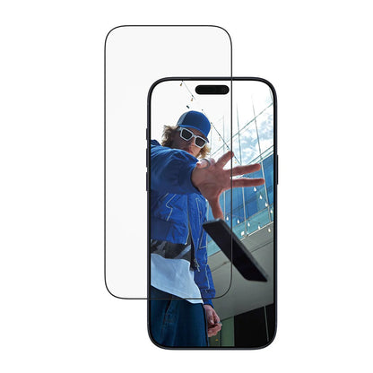 Προστατευτική Μεμβράνη Οθόνης PanzerGlass Ultra-Wide Fit EasyAligner για Apple iPhone 17 Pro Max, Ενισχυμένο Γυαλί, Full Glue, Μαύρη