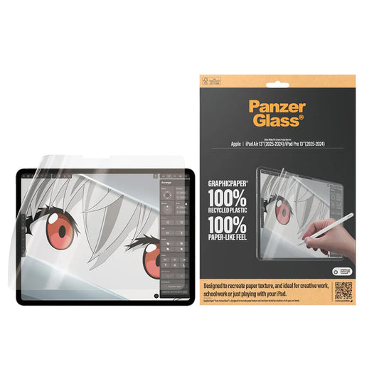 Προστατευτική Μεμβράνη Οθόνης PanzerGlass Ultra-Wide Fit GraphicPaper για Apple iPad Pro 13 (2025) / Air 13 (2025) / Air 13 (2025) / Pro 13 (2024), Πλαστική
