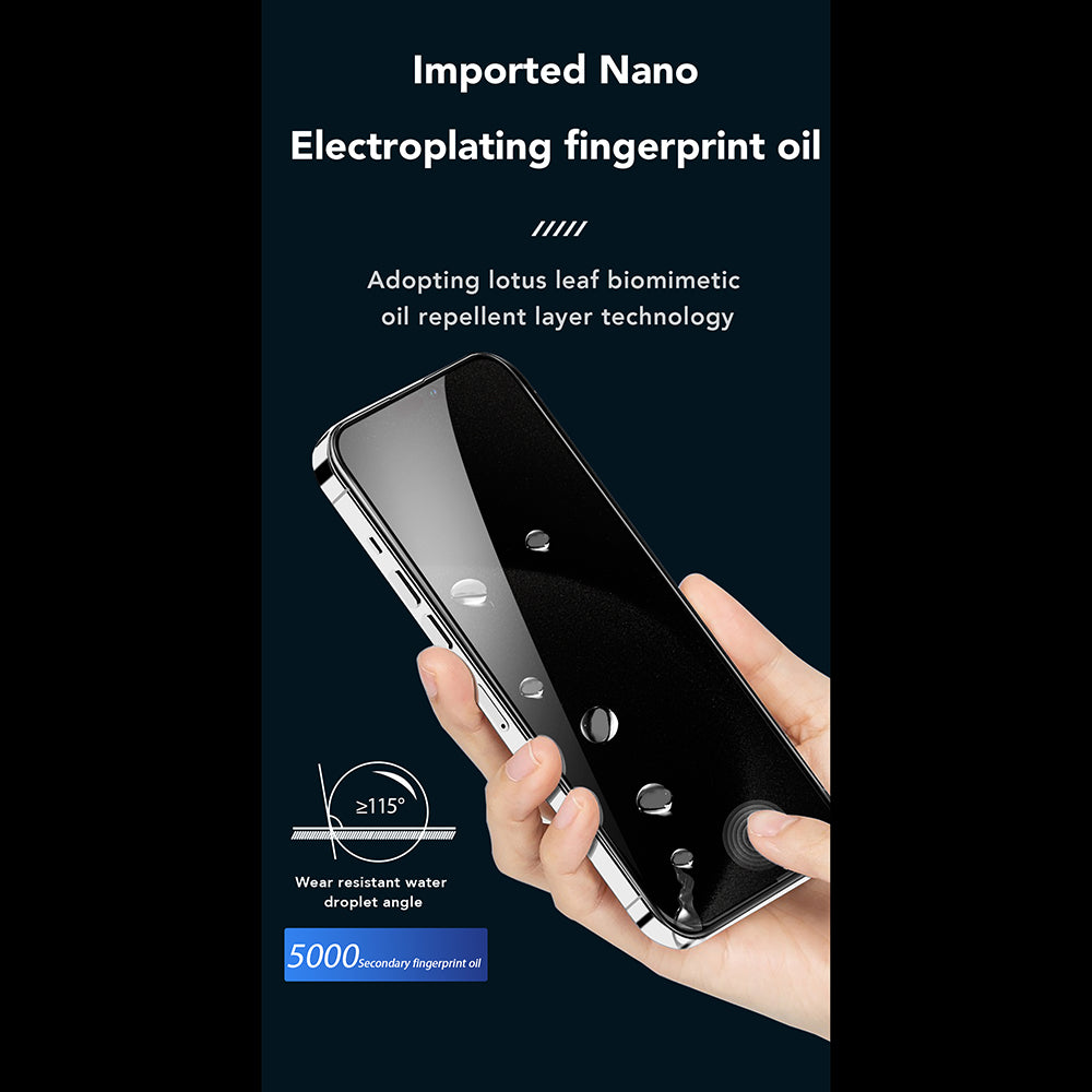Προστατευτική μεμβράνη οθόνης Privacy Anank 1X Reinforced 360 για Apple iPhone 15 Pro Max, Ασφαλισμένο γυαλί, Πλήρης κόλλα, 2.5D
