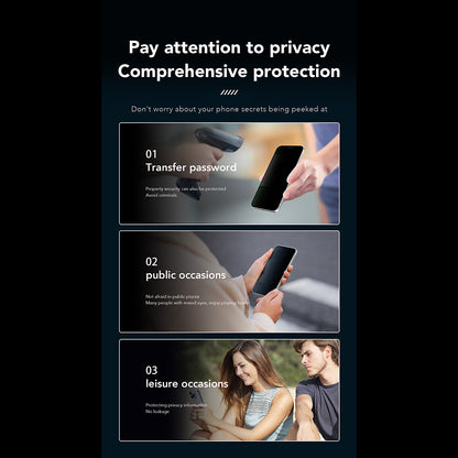 Προστατευτική μεμβράνη οθόνης Privacy Anank 1X Reinforced 360 για Apple iPhone 15 Pro, Ασφαλισμένο γυαλί, Full Glue, 2.5D