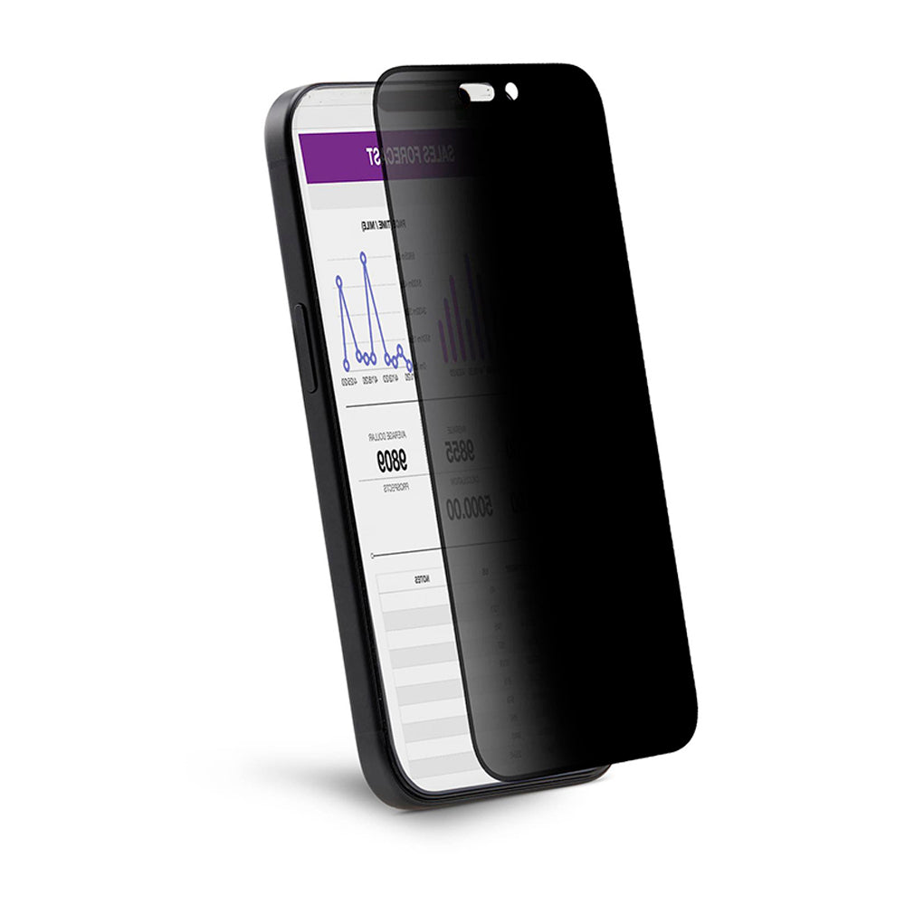 Προστατευτική Μεμβράνη Οθόνης Privacy Anank 5X Reinforced 360 για Apple iPhone 17 Pro Max, Ενισχυμένο Γυαλί, Full Glue, 2.5D