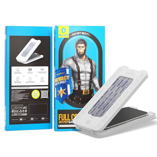 Προστατευτική Μεμβράνη Οθόνης Privacy Blueo Anti-Peep Applicator Pro για Apple iPhone 17 Air, Ενισχυμένο Γυαλί, Full Glue