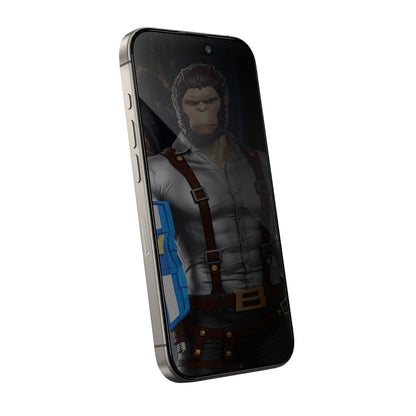 Προστατευτική μεμβράνη οθόνης Privacy Blueo Anti-Peep για Apple iPhone 15 Pro Max, ασφαλισμένο γυαλί, πλήρης κόλλα
