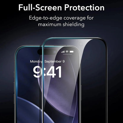 Προστατευτική Μεμβράνη Οθόνης Privacy ESR Armorite UltraFit για Apple iPhone 17 Pro Max, Ενισχυμένο Γυαλί, Full Glue, Σετ 3 τεμαχίων