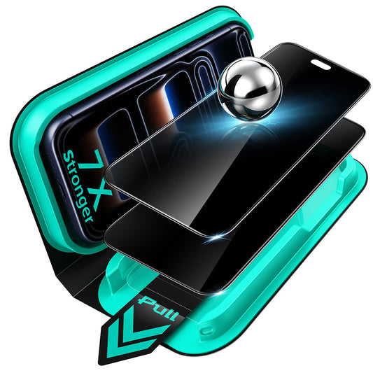 Προστατευτική μεμβράνη οθόνης Privacy ESR Armorite UltraFit για Apple iPhone 18 Pro Max, Ασφαλισμένο γυαλί, Πλήρης κόλλα, Σετ 2 τεμαχίων