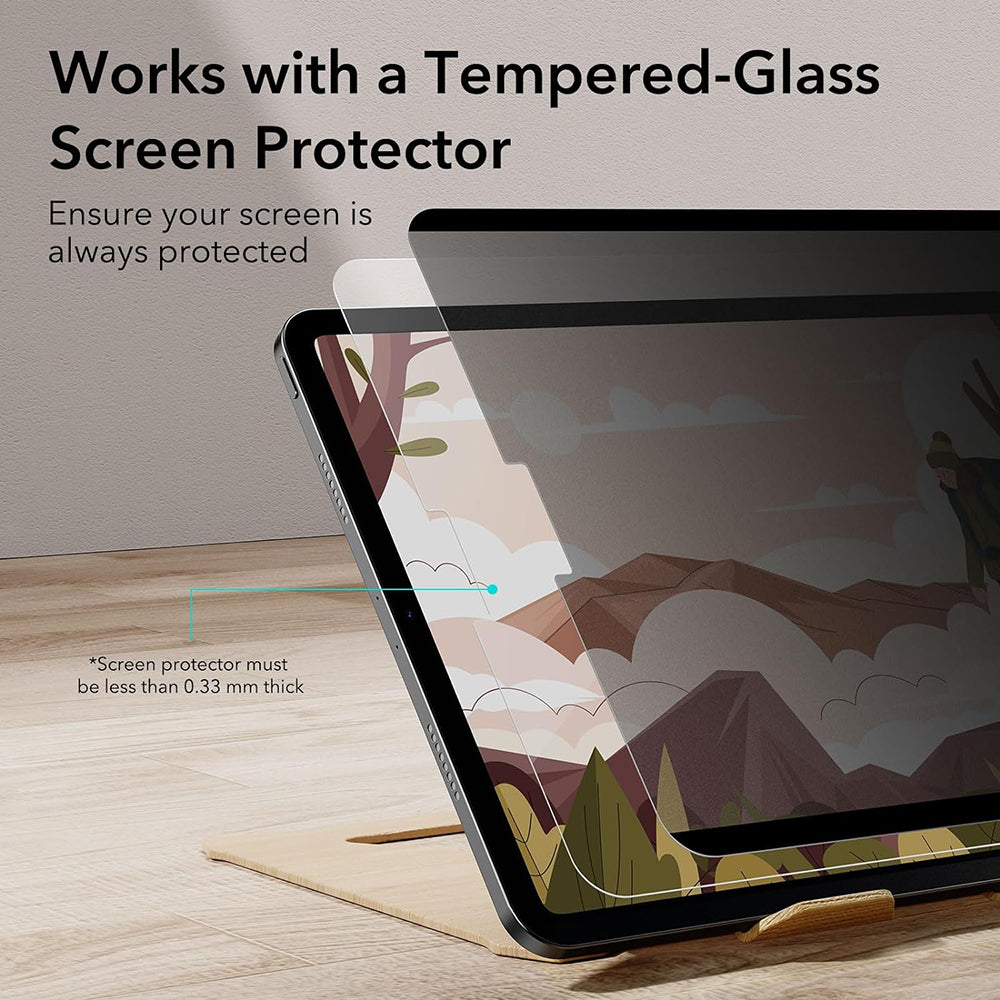 Προστατευτική Μεμβράνη Οθόνης Privacy ESR Magnetic για Apple iPad Pro 12.9 (2022) / Pro 12.9 (2021) / Pro 12.9 (2020), Πλαστική