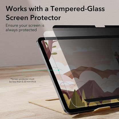 Privacy Screen Protector ESR Magnetic for Apple iPad Pro 13 (2024), Plastic