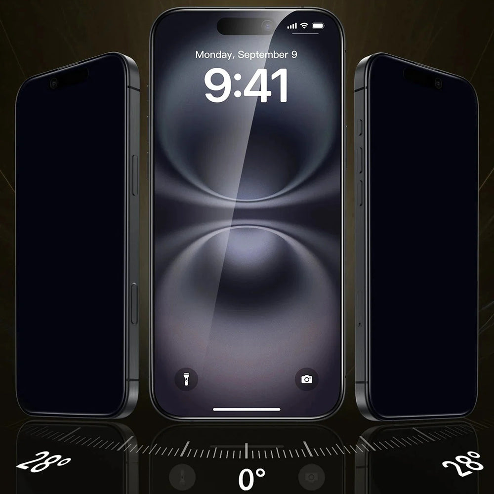 Προστατευτική Μεμβράνη Οθόνης Privacy ESR UltraFit Armorite Pro για Apple iPhone 17 Pro, Ενισχυμένο Γυαλί, Full Glue, Σετ 3 τεμαχίων