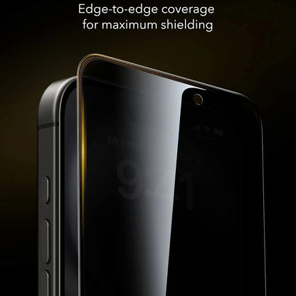 Προστατευτική Μεμβράνη Οθόνης Privacy ESR UltraFit Armorite Pro για Apple iPhone 17 Pro, Ενισχυμένο Γυαλί, Full Glue, Σετ 3 τεμαχίων