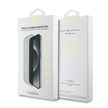 Προστατευτική Μεμβράνη Οθόνης Privacy Guess για Apple iPhone 16 Pro Max, Ενισχυμένο Γυαλί, Full Glue, 2.5D, GUTGP16XBOKGCIP