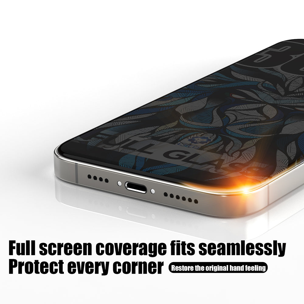 Privacy Screen Protector Lito D+ Max 300C for Apple iPhone 16 Plus, Tempered Glass, Full Glue