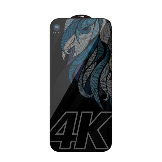 Προστατευτική Μεμβράνη Οθόνης Privacy Lito D+ Max 4K για Apple iPhone 17 Pro Max, Ενισχυμένο Γυαλί, Full Glue