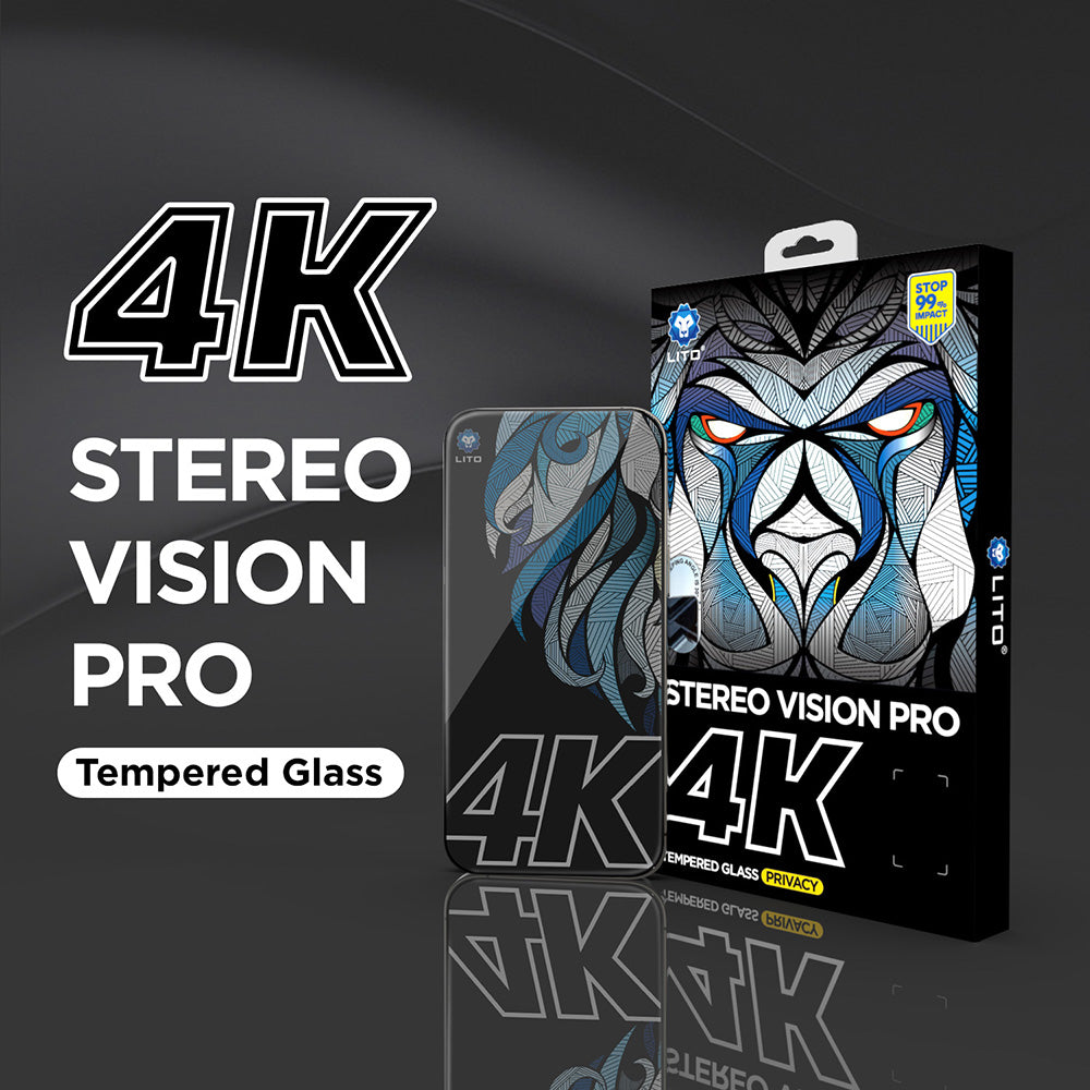 Προστατευτική Μεμβράνη Οθόνης Privacy Lito D+ Max 4K για Apple iPhone 17 Pro Max, Ενισχυμένο Γυαλί, Full Glue