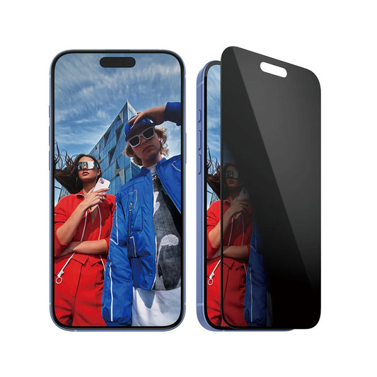 Προστατευτική Μεμβράνη Οθόνης Privacy PanzerGlass Ultra-Wide Fit EasyAligner για Apple iPhone 16 Plus / 15 Plus, Ενισχυμένο Γυαλί, Full Glue