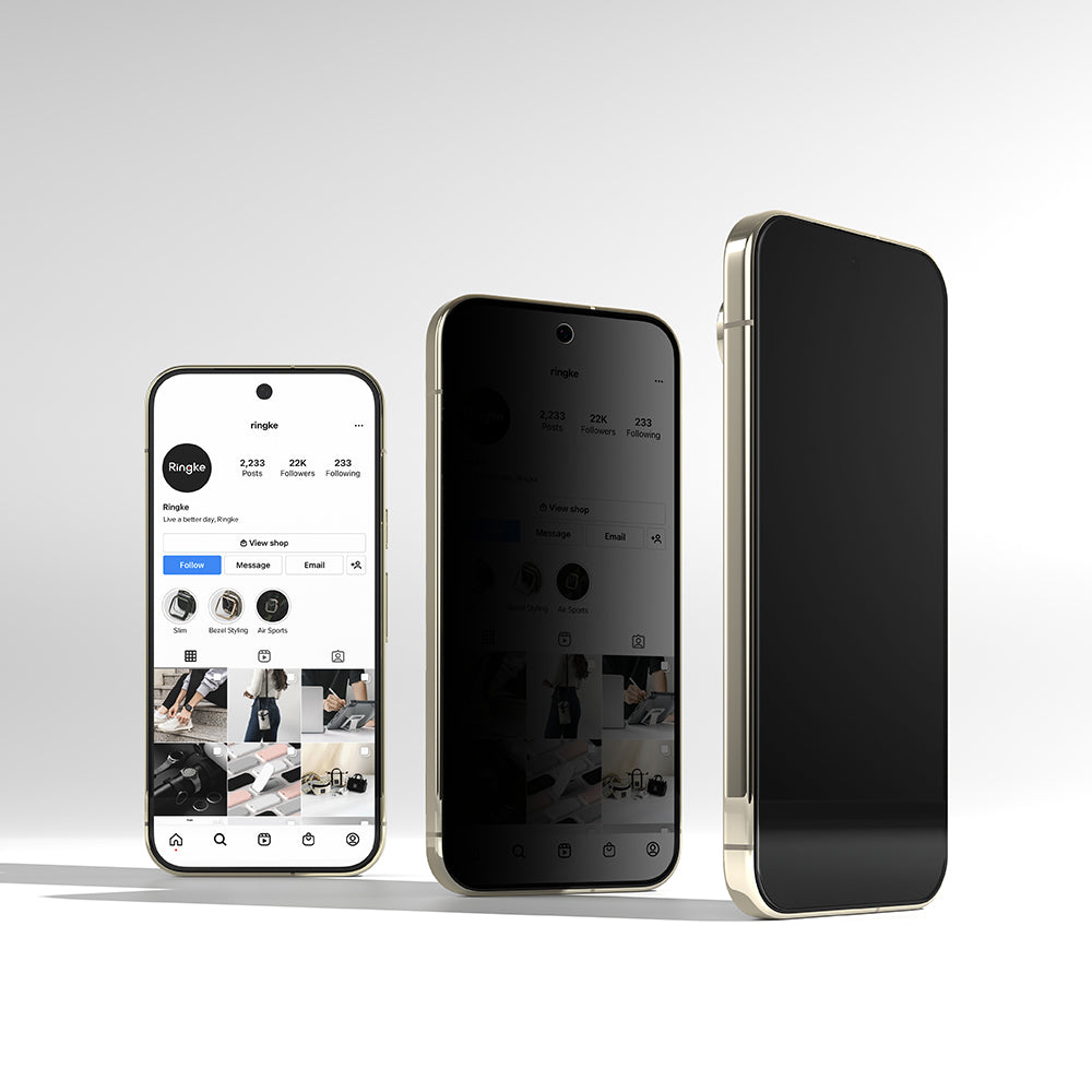 Προστατευτική μεμβράνη οθόνης Privacy Ringke Easy Slide για Google Pixel 11 Pro XL / 10 Pro XL / 9 Pro XL, Ασφαλισμένο γυαλί, Πλήρης κόλλα, Σετ 2 τεμαχίων