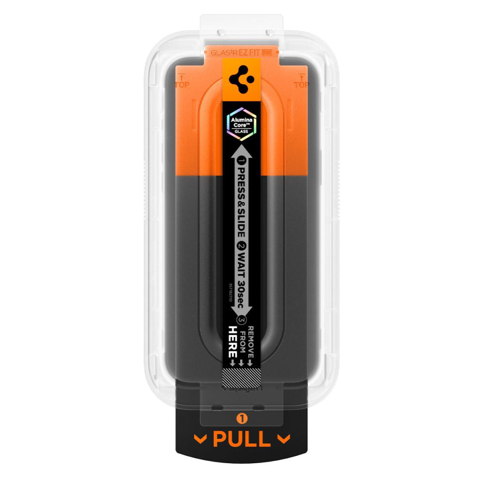 Προστατευτική Μεμβράνη Οθόνης Privacy Spigen GlastR EZ FIT Pro για Apple iPhone 17 Pro Max / 16 Pro Max, Ενισχυμένο Γυαλί, Full Glue