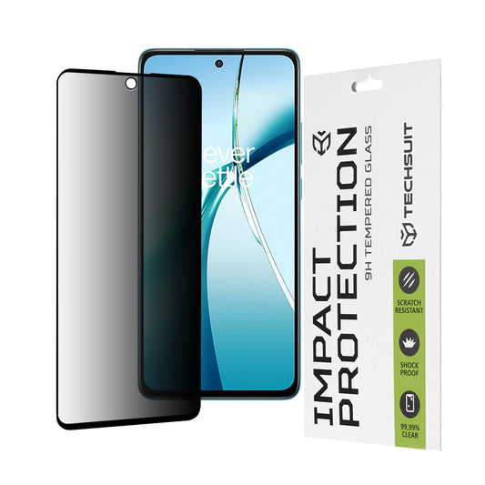 Προστατευτική μεμβράνη οθόνης Privacy Techsuit για OnePlus Nord CE4 Lite, Ασφαλισμένο γυαλί, Πλήρης κόλλα, 111D