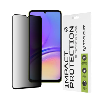 Προστατευτική μεμβράνη οθόνης Privacy Techsuit για Samsung Galaxy A05s A057 / A05 A055, Ασφαλισμένο γυαλί, Full Glue, 111D