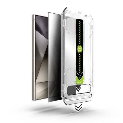 Προστατευτική μεμβράνη οθόνης Privacy Techsuit TitanGlass CrystalHD για Samsung Galaxy S24 Ultra S928, Ασφαλισμένο γυαλί, Πλήρης κόλλα