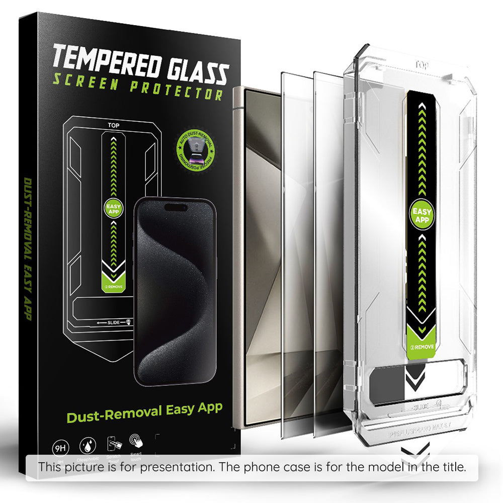 Προστατευτική μεμβράνη οθόνης Privacy Techsuit TitanGlass CrystalHD για Samsung Galaxy S25 S931 / S24 S921, Ασφαλισμένο γυαλί, Πλήρης κόλλα, Σετ 2 τεμαχίων