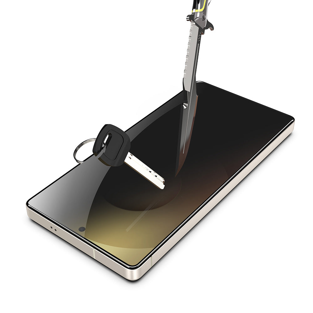 Προστατευτική μεμβράνη οθόνης Privacy Techsuit TitanGlass CrystalHD για Samsung Galaxy S25 Ultra S938, Ασφαλισμένο γυαλί, Πλήρης κόλλα