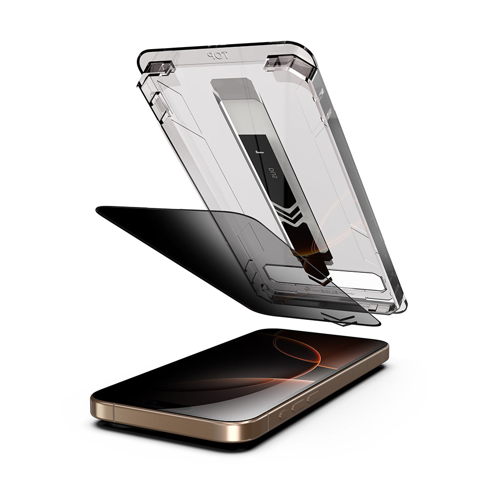 Privacy Screen Protector Techsuit TitanGlass for Apple iPhone 14 Pro Max, Tempered Glass, Full Glue