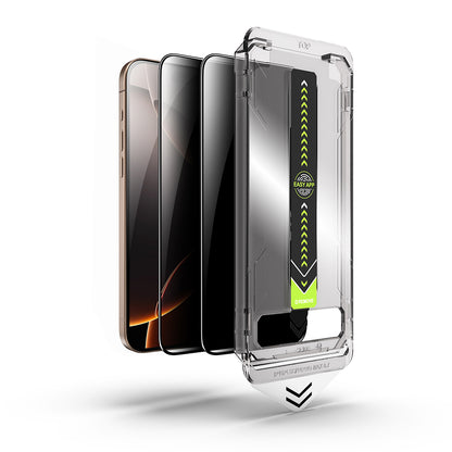 Privacy Screen Protector Techsuit TitanGlass for Apple iPhone 15 Pro Max, Tempered Glass, Full Glue, Set of 2 pieces