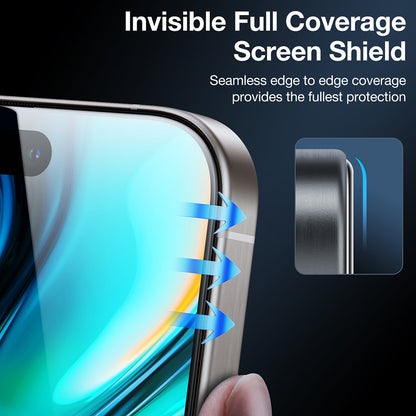 Προστατευτική μεμβράνη οθόνης Privacy Torras GlassGo Install Master για Apple iPhone 16 Pro Max, Ασφαλισμένο Γυαλί, Πλήρης Κόλλα