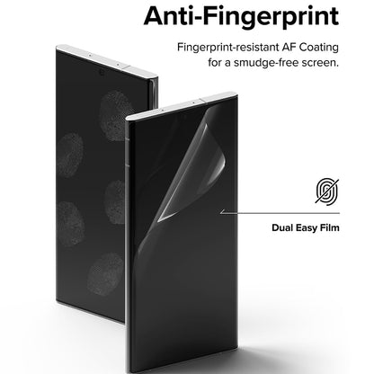 Προστατευτική Μεμβράνη Οθόνης Ringke Dual Easy για Samsung Galaxy S22 Ultra 5G S908, Πλαστική, Σετ 2 τεμαχίων