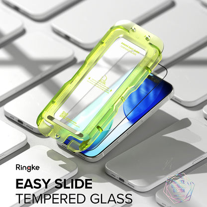 Προστατευτική μεμβράνη οθόνης Ringke Easy Slide για Apple iPhone 17 Pro Max, ασφαλισμένο γυαλί, πλήρης κόλλα, σετ 2 τεμαχίων
