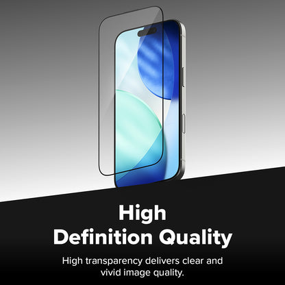 Προστατευτική μεμβράνη οθόνης Ringke Easy Slide για Apple iPhone 17 Pro, ασφαλισμένο γυαλί, πλήρης κόλλα, σετ 2 τεμαχίων