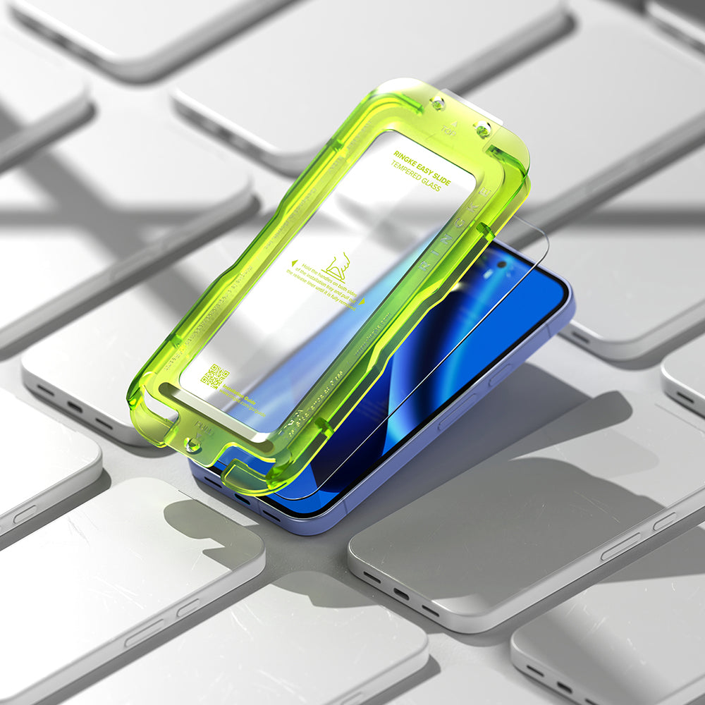 Προστατευτική μεμβράνη οθόνης Ringke Easy Slide για Google Pixel 10a, ασφαλισμένο γυαλί, πλήρης κόλλα, σετ 2 τεμαχίων