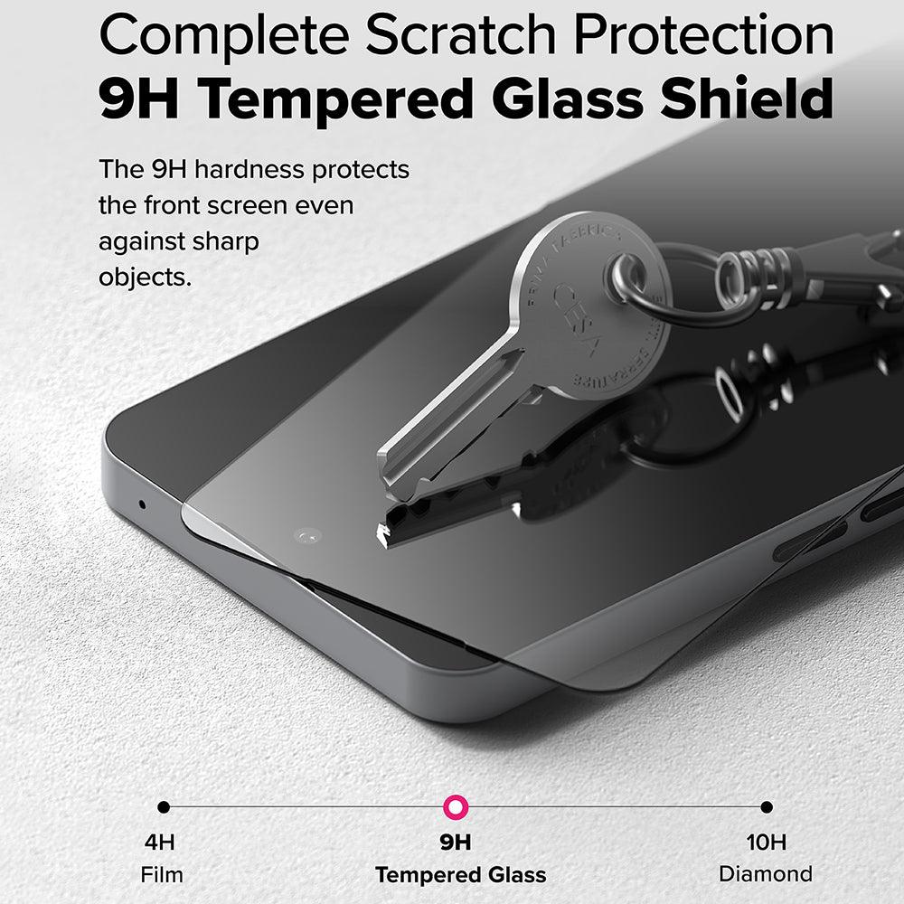 Προστατευτική μεμβράνη οθόνης Ringke Easy Slide για Nothing Phone (3a) / Phone (3a) Pro, Ασφαλισμένο γυαλί, Πλήρης κόλλα, Σετ 2 τεμαχίων