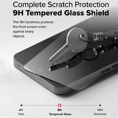 Προστατευτική μεμβράνη οθόνης Ringke Easy Slide για Nothing Phone (3a) / Phone (3a) Pro, Ασφαλισμένο γυαλί, Πλήρης κόλλα, Σετ 2 τεμαχίων