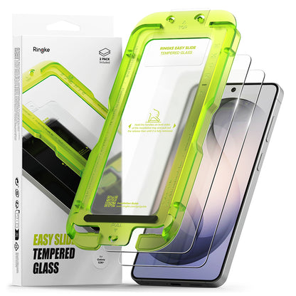 Προστατευτική Μεμβράνη Οθόνης Ringke Easy Slide για Samsung Galaxy S26 Plus S947, Ενισχυμένο Γυαλί, Πλήρης Κόλληση, Σετ 2 τεμαχίων