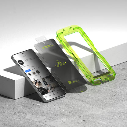 Προστατευτική Μεμβράνη Οθόνης Ringke Easy Slide για Samsung Galaxy S26 Plus S947, Ενισχυμένο Γυαλί, Πλήρης Κόλληση, Σετ 2 τεμαχίων, Μαύρη