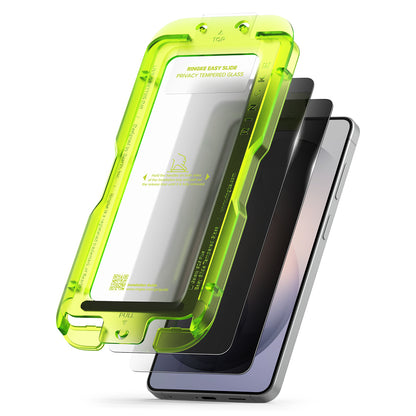 Προστατευτική Μεμβράνη Οθόνης Ringke Easy Slide για Samsung Galaxy S26 Plus S947, Ενισχυμένο Γυαλί, Πλήρης Κόλληση, Σετ 2 τεμαχίων, Μαύρη