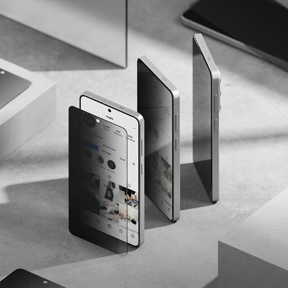 Προστατευτική Μεμβράνη Οθόνης Ringke Easy Slide για Samsung Galaxy S26 Plus S947, Ενισχυμένο Γυαλί, Πλήρης Κόλληση, Σετ 2 τεμαχίων, Μαύρη